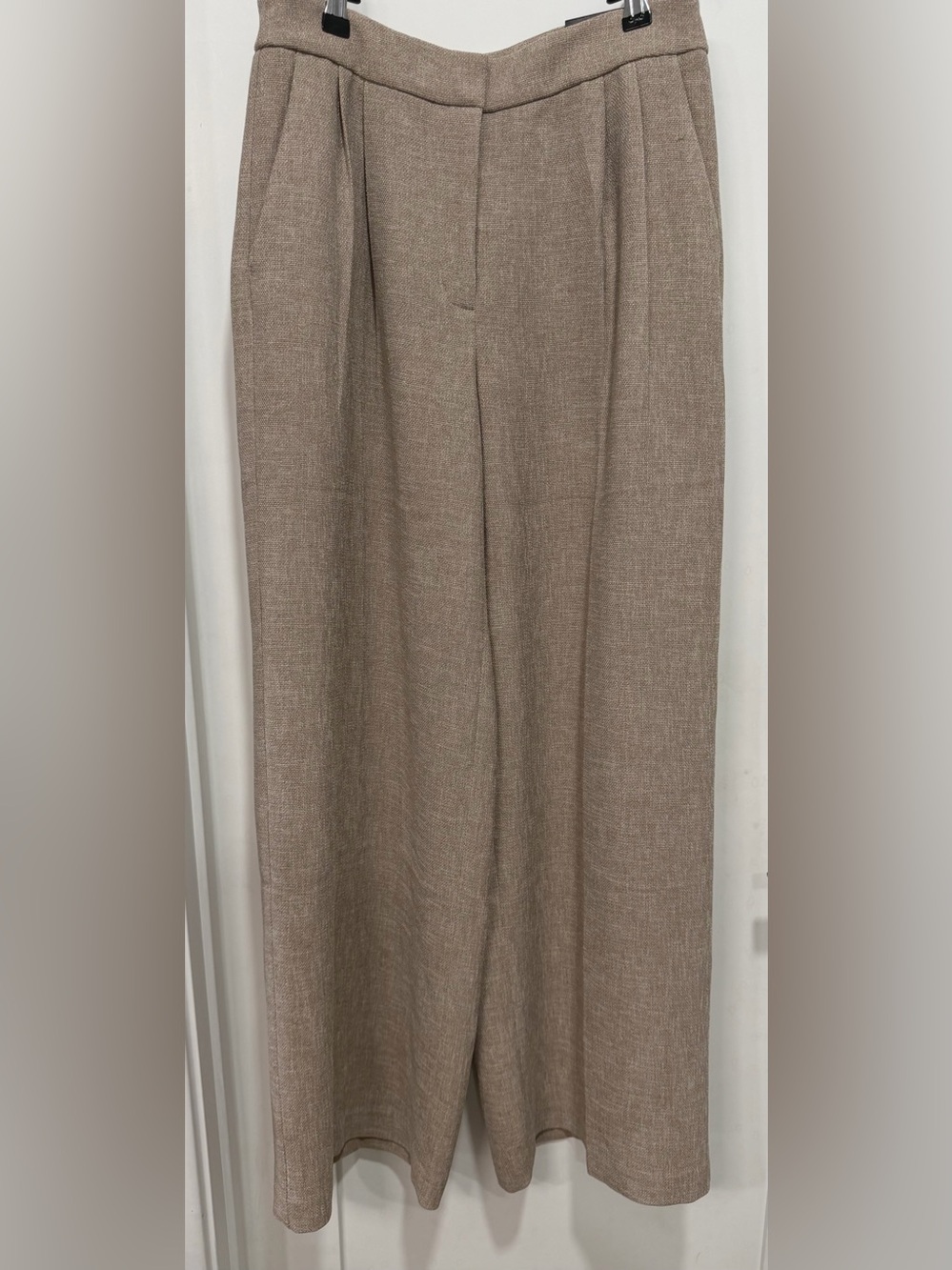 Express Taupe Wide-Leg Pants
